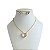 Conjunto Folheado Ouro 18k e Prata 925 Coração Cristal - Imagem 2