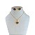 Conjunto Folheado Ouro 18k e Prata 925 Infantil Coração Autista - Imagem 1