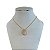 Colar Folheado Ouro 18k e Prata 925 Gota Cravejada - Imagem 1