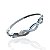 Bracelete Folheado Ouro 18k e Prata 925 Trançado Cravejado - Imagem 3