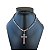 Corrente Masculina Aço Inoxidável Crucifixo Pai Nosso - Imagem 1