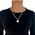 Corrente Masculina Folheada Ouro 18k e Prata 925 Riviera Tigre Cravejado - Imagem 4
