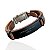 Pulseira Masculina Couro Bijuteria Livrai-nos do Mal - Imagem 3
