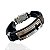 Pulseira Masculina Couro Bijuteria Cruz - Imagem 1