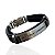 Pulseira Masculina Couro Bijuteria Fé Força Coragem - Imagem 1