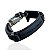 Pulseira Masculina Couro Bijuteria Fé Força Coragem - Imagem 3