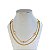 Choker Dupla Folheada Ouro 18k Cordão Baiano Corações Cristais - Imagem 1