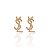 Brinco Folheado Ouro 18k e Prata 925 Inspired Cravejado - Imagem 1