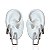Trio Brincos Folheado Ouro 18k e Prata 925 Argolas Quadrada Cravejada - Imagem 2