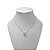 Colar Folheado Ouro 18k Ponto de Luz Cravejado - Imagem 1