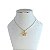 Colar Folheado Ouro 18k Borboleta Cravejada - Imagem 1