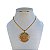 Colar Folheado Ouro 18k Correntaria Pai Nosso Strass - Imagem 1