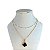 Colar Duplo Folheado Ouro 18k Trevo Cristal - Imagem 1