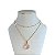 Colar Duplo Folheado Ouro 18k Trevo Cristal - Imagem 6