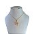 Colar Folheado Ouro 18k Trevo Cravejado - Imagem 3