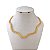 Choker Folheado Ouro 18k e Prata 925 Riviera Ondulada - Imagem 1