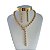 Conjunto Folheado Ouro 18k e Prata 925 Serpente Cravejada - Imagem 1