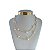 Colar Duplo Folheado Ouro 18k Pérolas - Imagem 1