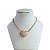 Colar Folheado Ouro 18k e Prata 925 Riviera Coração Cravejado - Imagem 1