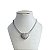 Colar Folheado Ouro 18k e Prata 925 Riviera Coração Cravejado - Imagem 2