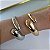 Bracelete Folheado Ouro 18k e Prata 925 Abaulado Gota Dupla - Imagem 2