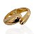 Bracelete Folheado Ouro 18k e Prata 925 Abaulado Gota Dupla - Imagem 1