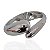 Bracelete Folheado Ouro 18k e Prata 925 Abaulado Gota Dupla - Imagem 3