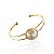 Bracelete Folheado Ouro 18k e Prata 925 Redondo Pérola - Imagem 1