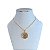 Colar Folheado Ouro 18k Pai Nosso Strass - Imagem 1