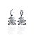 Brinco Folheado Ouro 18k e Prata 925 Urso Coração Inspired Cravejado - Imagem 2