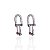 Brinco Folheado Ouro 18k e Prata 925 Elos Inspired Cravejado - Imagem 3