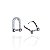 Brinco Folheado Ouro 18k e Prata 925 Elos Inspired Cravejado - Imagem 4