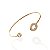 Bracelete Folheado Ouro 18k e Prata 925 Mandala Cravejada - Imagem 1