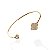 Bracelete Folheado Ouro 18k e Prata 925 Trevo Cravejado - Imagem 1