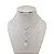 Colar Duplo Folheado Ouro 18k e Prata 925 Ponto de Luz - Imagem 2