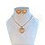 Conjunto Folheado Ouro 18k e Prata 925 Coração Cravejado - Imagem 1