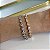 Pulseira Folheada Ouro 18k e Prata 925 Gotas Cristais - Imagem 2