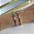 Pulseira Folheada Ouro 18k e Prata 925 Trevo Cravejado - Imagem 2