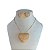 Conjunto Folheado Ouro 18K e Prata 925 Relicário Coração Cravejado - Imagem 1
