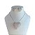 Conjunto Folheado Ouro 18K e Prata 925 Relicário Coração Cravejado - Imagem 3