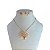 Conjunto Folheado Ouro 18k e Prata 925 Árvore da Vida Cravejada - Imagem 1