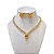 Conjunto Folheado Ouro 18k e Prata 925 Riviera Gota Cravejada - Imagem 3