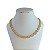 Colar Folheado Ouro 18k e Prata 925 Lacre Inspired Cravejado - Imagem 1