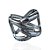Bracelete Folheado Ouro 18k e Prata 925 Abaulado Trançado - Imagem 3