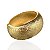 Bracelete Folheado Ouro 18k e Prata 925 Abaulado Trabalhado - Imagem 1