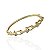 Bracelete Folheado Ouro 18k e Prata 925 Elos Cravejado - Imagem 1