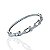 Bracelete Folheado Ouro 18k e Prata 925 Elos Cravejado - Imagem 3