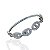 Bracelete Folheado Ouro 18k e Prata 925 Elos Lacre Cravejado - Imagem 3