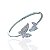 Bracelete Folheado Ouro 18k e Prata 925 Borboleta Cravejada - Imagem 3