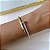 Bracelete Folheado Ouro 18k Inspired Prego Cravejado - Imagem 2
